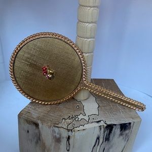 Antique Birks Gold Pocket mirror